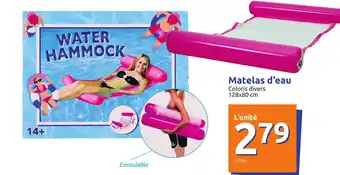 Action Matelas d'eau offre
