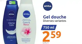 Action NIVEA gel douche offre