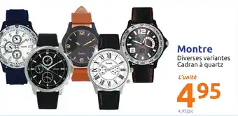 Action Montre offre