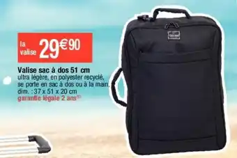 Migros Valise sac à dos 51 cm offre