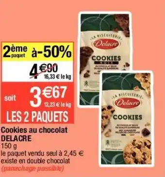 DELACRE cookies au chocolat