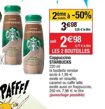 Cora x Carrefour Cappuccino Starbucks offre