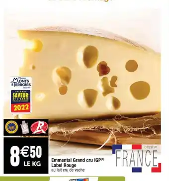 Cora x Carrefour Emmental Grand Cru IGP Label Rouge offre