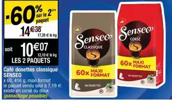 Cora x Carrefour Senseo Café Dosettes Classique offre