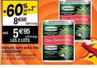 Cora x Carrefour Cassegrain Haricots Verts Extra-Fins offre