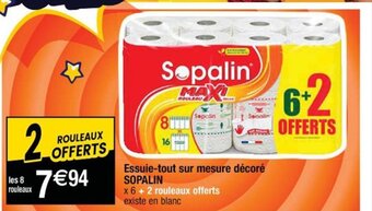 Cora x Carrefour Sopalin Essuie-Tout Sur Mesure Décoré offre