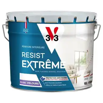 Peinture blanc mur / plafond / boiserie v33 résist' extrême® velours 10 l