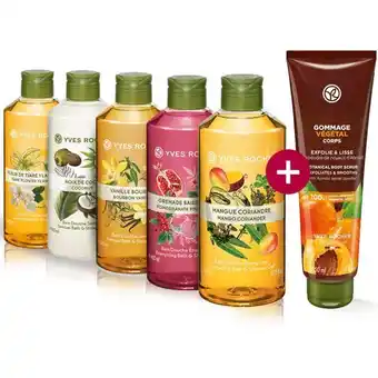 Lot de 5 bains-douches + gommage végétal offert