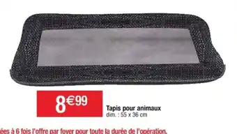 Cora x Carrefour Tapis pour animaux offre