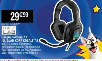 Cora x Carrefour Casque Gaming 7.1 offre