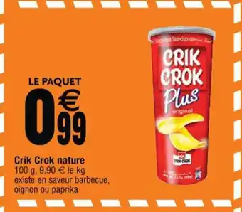 Cora x Carrefour Crik Crok Nature offre