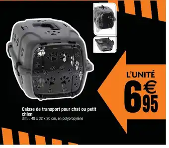 Cora x Carrefour Caisse de Transport Pour Chat Ou Petit Chien offre