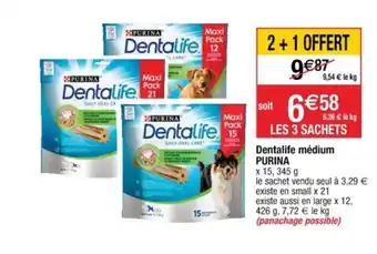 Cora x Carrefour Dentalife médium PURINA offre