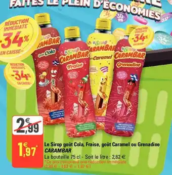 Carambar Le Sirop Goût Cola Fraise Goût Caramel Ou Grenadine