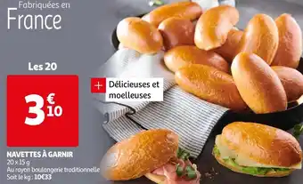 Navettes à garnir