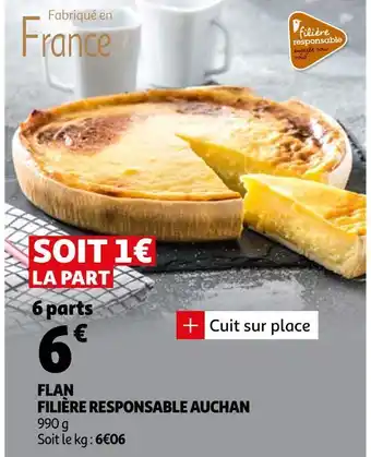 Auchan Filière responsable auchan flan offre