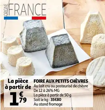 Auchan Foire aux petits chèvres offre