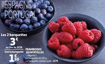 Framboises ou myrtilles