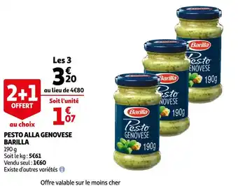 Auchan Barilla pesto alla genovese offre