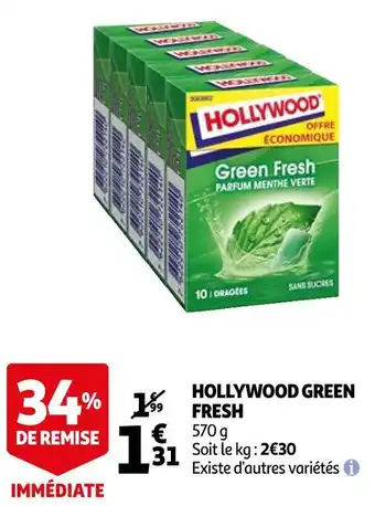 Auchan Hollywood hollywood green fresh offre
