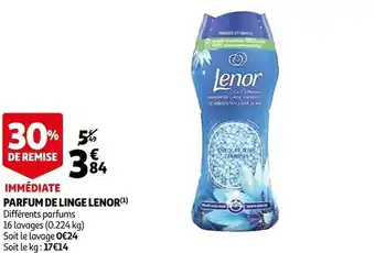 Auchan Lenor parfum de linge offre