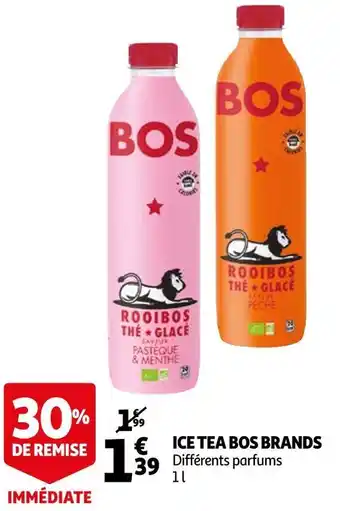 Auchan Bos ice tea brands offre