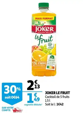 Auchan Joker joker le fruit offre