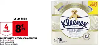 Auchan Kleenex papier toilette dermo douceur offre
