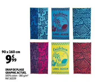 Auchan Actuel drap de plage maori offre