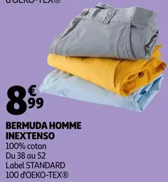 Auchan In extenso bermuda homme offre