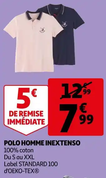 Auchan In extenso polo homme offre