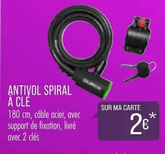 Antivol Spiral à Clé