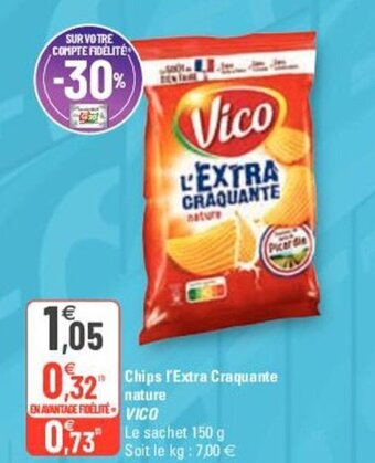 G20 VICO chips l'extra craquante nature offre