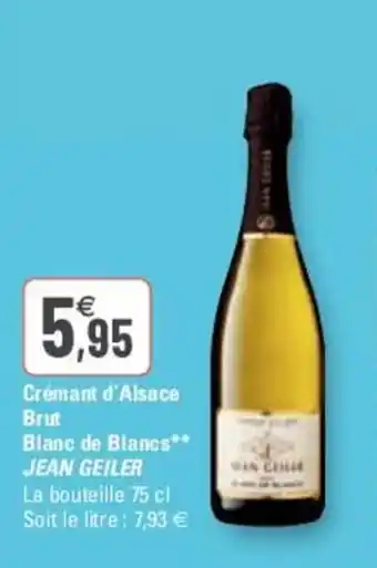 G20 JEAN GEILER crémant d'alsace brut blanc de blancs offre