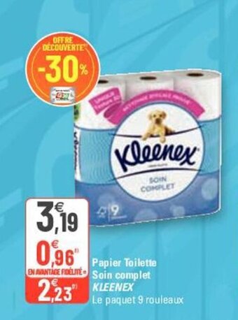 G20 KLEENEX papier toilette soin complet offre