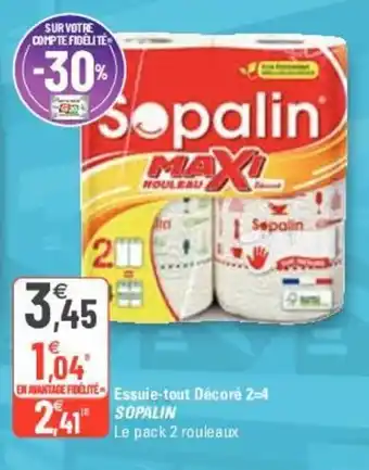 G20 SOPALIN essuie-tout décoré 2=4 offre