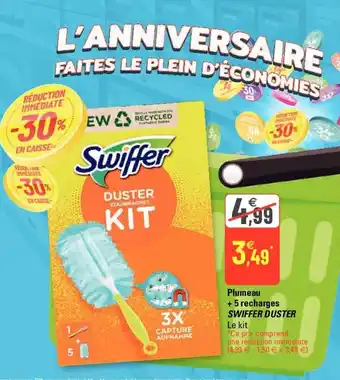 G20 SWIFFER DUSTER plumeau + 5 recharges offre