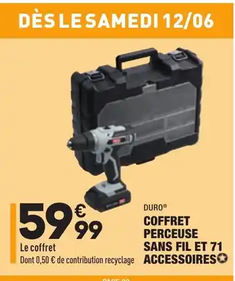 ALDI Coffret Perceuse Sans Fil et 71 Accessoires offre