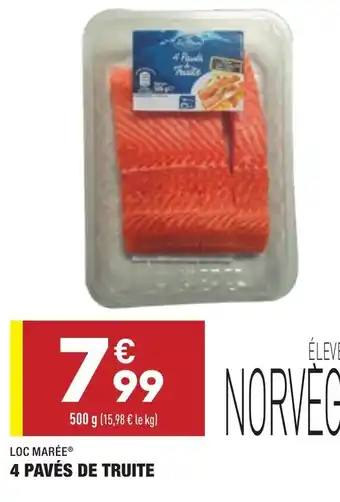 ALDI 4 Pavés de Truite offre