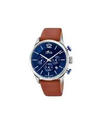 Montre lotus homme chronomètre cuir marron