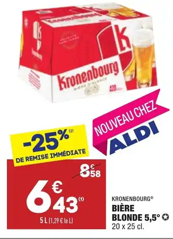 ALDI Bière Blonde 5,5 offre