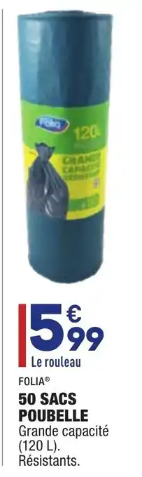 ALDI 50 Sacs Poubelle offre