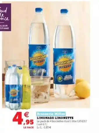 Super U Limonade Limonette offre