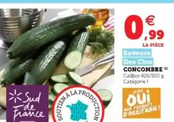 Super U Concombre offre