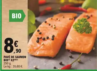 E.Leclerc Pavé de saumon bio X2 offre