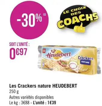 Géant Casino Heudebert les crackers nature offre