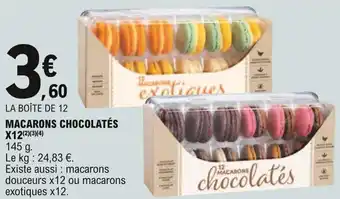 E.Leclerc Macarons chocolatés X12 offre