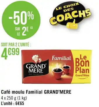 Géant Casino Grand’mere café moulu familial offre