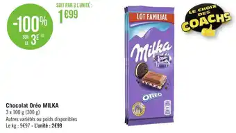 Géant Casino Milka chocolat oréo offre
