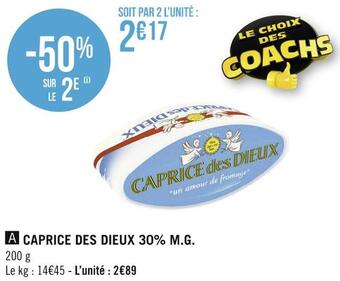 Géant Casino Caprice des dieux caprice des dieux 30% m.g. offre